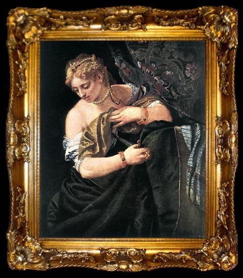 framed  VERONESE (Paolo Caliari) Lucretia  qwr, ta009-2